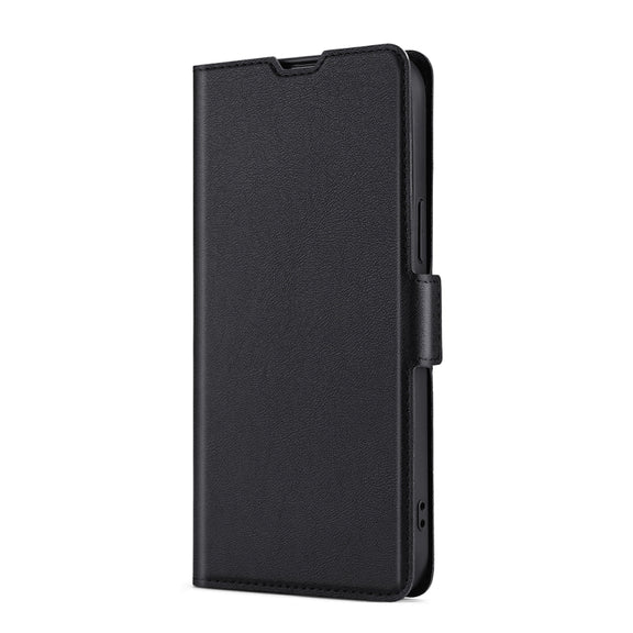 For Nokia C12 Ultra-thin Voltage Side Buckle Horizontal Flip Leather Phone Case(Black)