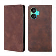 For Realme GT Neo5 SE Skin Feel Magnetic Leather Phone Case(Dark Brown) - Realme Cases by PMC TechLife | Online Shopping South Africa | PMC TechLife | Buy Now Pay Later Mobicred