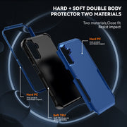 For Samsung Galaxy A14 5G / A14 4G TPU + PC Shockproof Protective Phone Case(Royal Blue + Black)