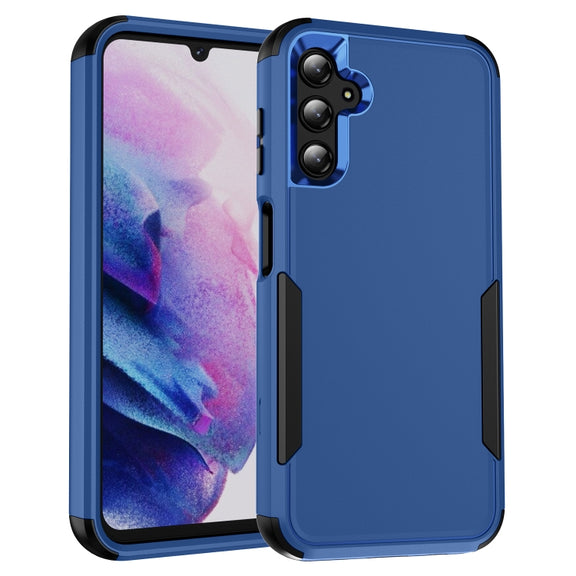 For Samsung Galaxy A14 5G / A14 4G TPU + PC Shockproof Protective Phone Case(Royal Blue + Black)