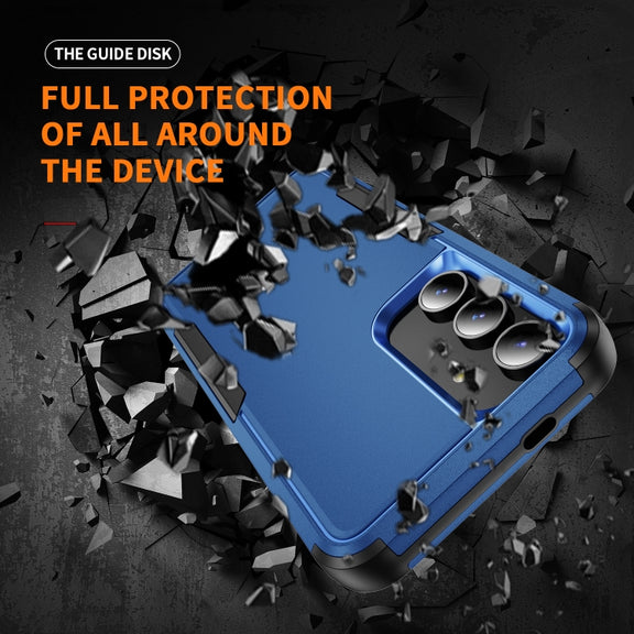 For Samsung Galaxy S24 5G TPU + PC Shockproof Protective Phone Case(Royal Blue + Black)