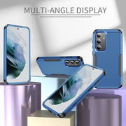 For Samsung Galaxy S24 5G TPU + PC Shockproof Protective Phone Case(Royal Blue + Black)