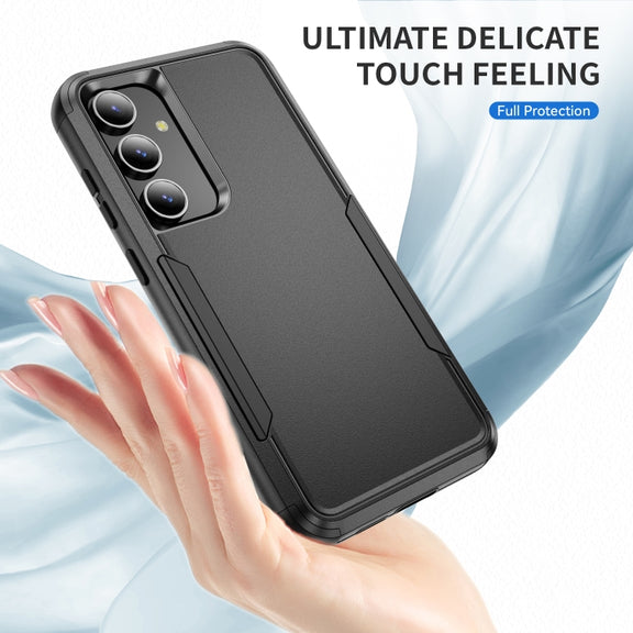 For Samsung Galaxy S24 5G TPU + PC Shockproof Protective Phone Case(Black)