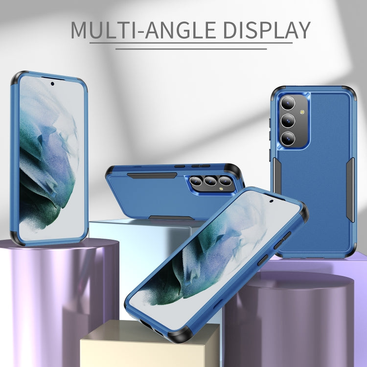 For Samsung Galaxy S24+ 5G TPU + PC Shockproof Protective Phone Case(Royal Blue + Black)