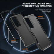 For Samsung Galaxy S24+ 5G TPU + PC Shockproof Protective Phone Case(Black)