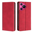 For Huawei Pura 70 Skin Feel Magnetic Leather Phone Case(Red) - Huawei Cases by PMC Jewellery | Online Shopping South Africa | PMC Jewellery | Buy Now Pay Later Mobicred