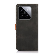 For Xiaomi 14 KHAZNEH Cowhide Texture Flip Leather Phone Case(Black)