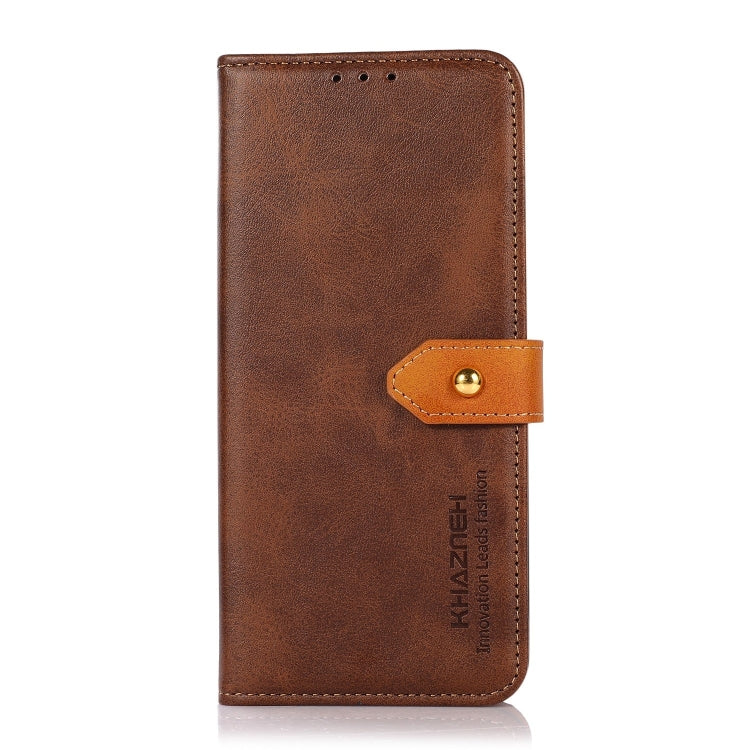 For Xiaomi 14 Pro KHAZNEH Cowhide Texture Flip Leather Phone Case(Brown)