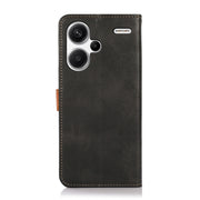 For Xiaomi Redmi Note 13 Pro+ 5G Global KHAZNEH Cowhide Texture Flip Leather Phone Case(Black)