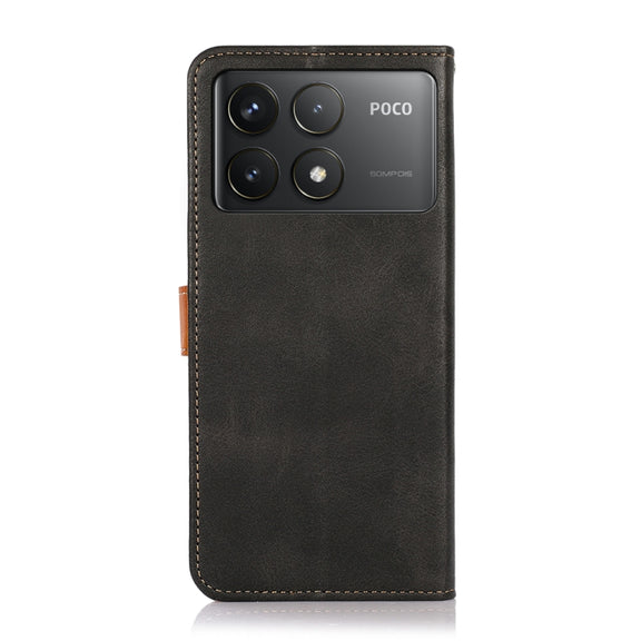For Xiaomi Redmi K70 5G / K70 Pro 5G KHAZNEH Cowhide Texture Flip Leather Phone Case(Black)