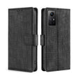 For Xiaomi Redmi Note 12S 4G Skin Feel Crocodile Magnetic Clasp Leather Phone Case(Black) - Xiaomi Cases by PMC TechLife | Online Shopping South Africa | PMC TechLife | Buy Now Pay Later Mobicred
