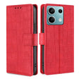 For Xiaomi Redmi Note 13 4G Skin Feel Crocodile Magnetic Clasp Leather Phone Case(Red) - free shipping - PMC TechLife - Order now!