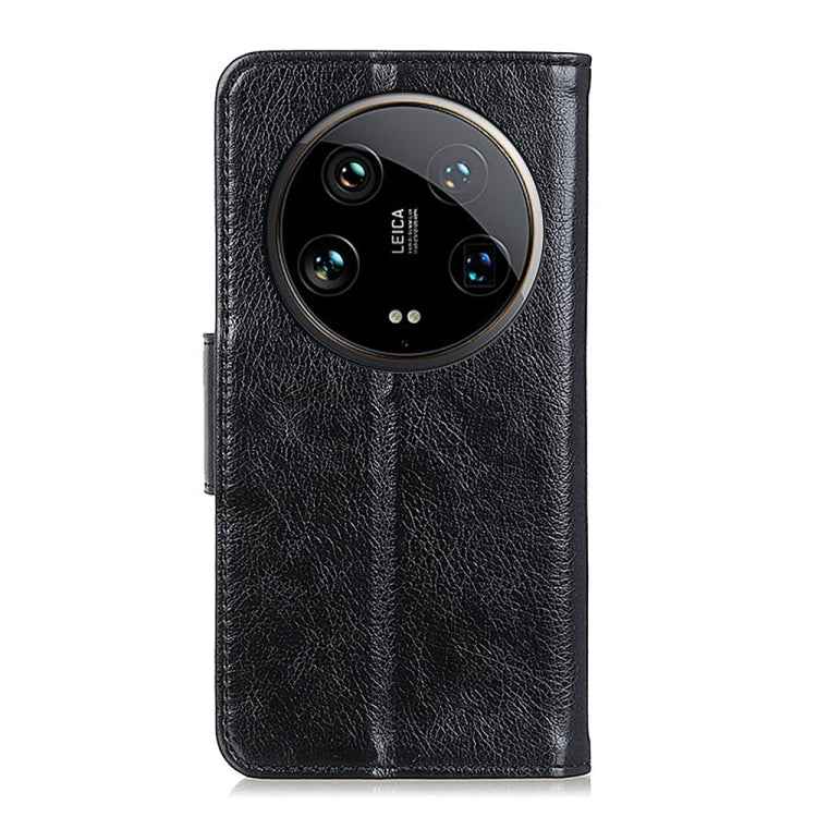 For Xiaomi 14 Ultra Nappa Texture Horizontal Flip Leather Phone Case(Black)
