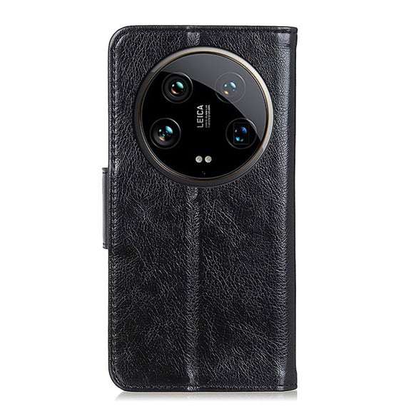 For Xiaomi 14 Ultra Nappa Texture Horizontal Flip Leather Phone Case(Black)