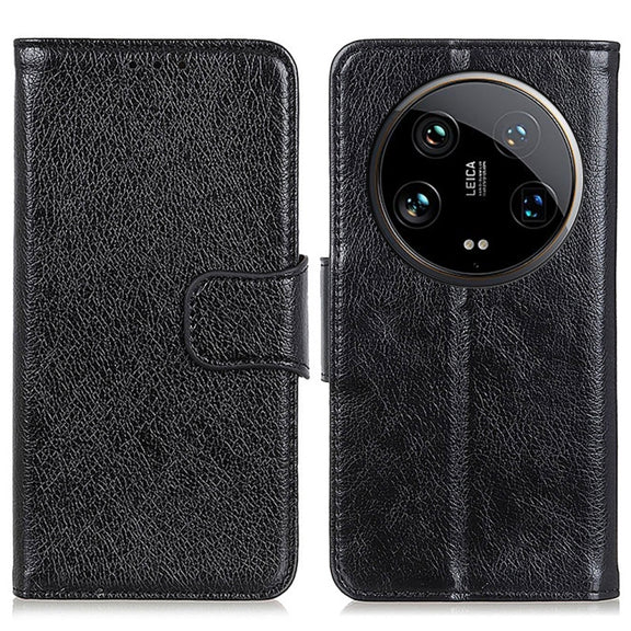 For Xiaomi 14 Ultra Nappa Texture Horizontal Flip Leather Phone Case(Black)