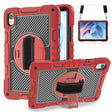 For Huawei MatePad 11.5 2023 360 Degree Rotation PC Contrast Silicone Tablet Case(Red + Black) - Huawei by PMC TechLife | Online Shopping South Africa | PMC TechLife | Buy Now Pay Later Mobicred