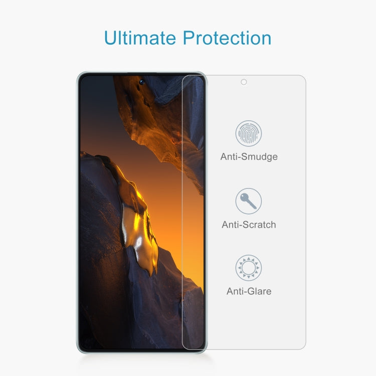 For Xiaomi Poco F5 10pcs 0.26mm 9H 2.5D Tempered Glass Film