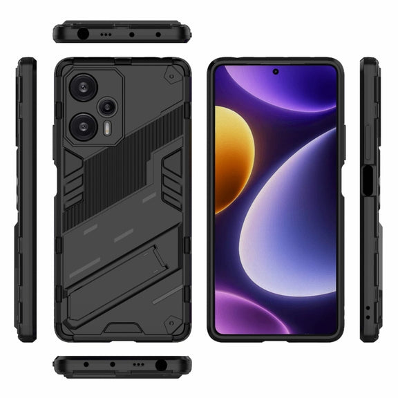For Xiaomi Redmi Note 12 Turbo 5G Punk Armor 2 in 1 PC + TPU Phone Case(Black)