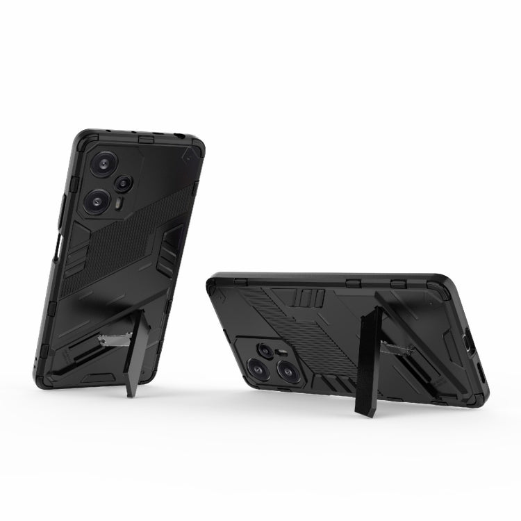 For Xiaomi Redmi Note 12 Turbo 5G Punk Armor 2 in 1 PC + TPU Phone Case(Black)