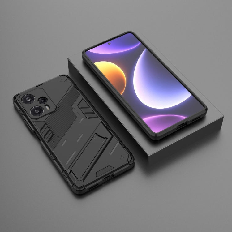 For Xiaomi Redmi Note 12 Turbo 5G Punk Armor 2 in 1 PC + TPU Phone Case(Black)