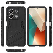 For Xiaomi Redmi Note 13 Punk Armor 2 in 1 PC + TPU Phone Case(Black)