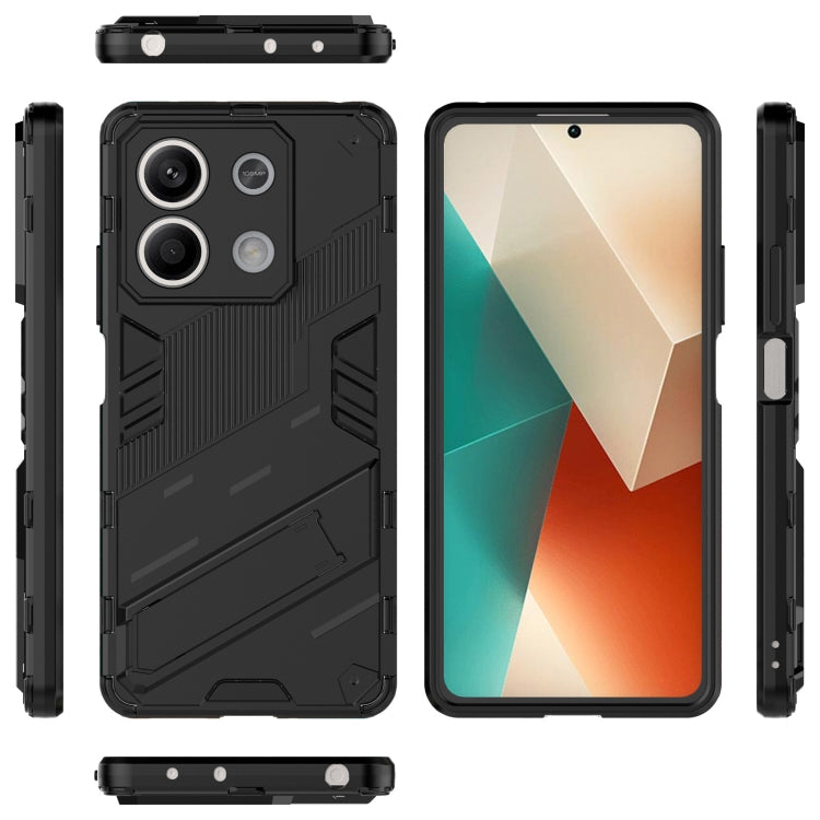 For Xiaomi Redmi Note 13 Punk Armor 2 in 1 PC + TPU Phone Case(Black)