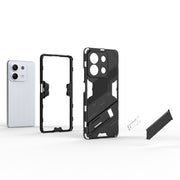 For Xiaomi Redmi Note 13 Punk Armor 2 in 1 PC + TPU Phone Case(Black)