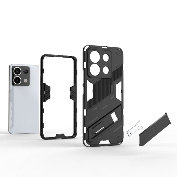 For Xiaomi Redmi Note 13 Pro+ Punk Armor 2 in 1 PC + TPU Phone Case(Red)
