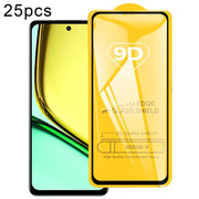 For Realme C67 4G / 12 Lite 25pcs 9D Full Glue Screen Tempered Glass Film