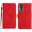 For Honor 80 Stitching Embossed Leather Phone Case(Red) - Honor Cases by PMC TechLife | Online Shopping South Africa | PMC TechLife | Buy Now Pay Later Mobicred