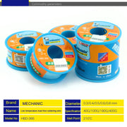 Mechanic HBD-366 40g Tin Solder Wire Lead-Free Solder Melt Rosin Core, Model:0.4mm