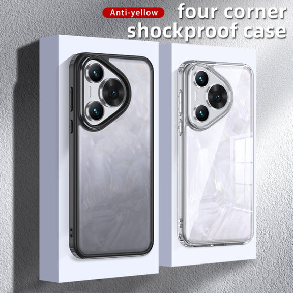 For Huawei Pura 70 Armor Clear TPU Hard PC Phone Case(Clear)