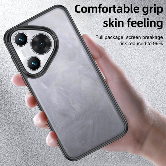 For Huawei Pura 70 Armor Clear TPU Hard PC Phone Case(Clear)