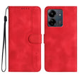For Xiaomi Redmi 13C Heart Pattern Skin Feel Leather Phone Case(Red) - 13C Cases by PMC TechLife | Online Shopping South Africa | PMC TechLife | Buy Now Pay Later Mobicred