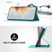 For Xiaomi Redmi K70 Heart Pattern Skin Feel Leather Phone Case(Light Blue)