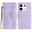 For Xiaomi Redmi Note 13 Pro 4G Heart Pattern Skin Feel Leather Phone Case(Purple) - Note 13 Pro Cases by PMC TechLife | Online Shopping South Africa | PMC TechLife | Buy Now Pay Later Mobicred