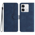For Xiaomi Redmi Note 13 4G Heart Pattern Skin Feel Leather Phone Case(Royal Blue) - Note 13 Cases by PMC TechLife | Online Shopping South Africa | PMC TechLife | Buy Now Pay Later Mobicred