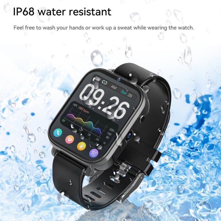 Z20 1.75 inch Screen 4G LTE Smart Watch Android 9 OS 4GB+128GB(Black)
