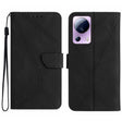 For Xiaomi 13 Lite Stitching Embossed Leather Phone Case(Black) - 13 Lite Cases by PMC TechLife | Online Shopping South Africa | PMC TechLife