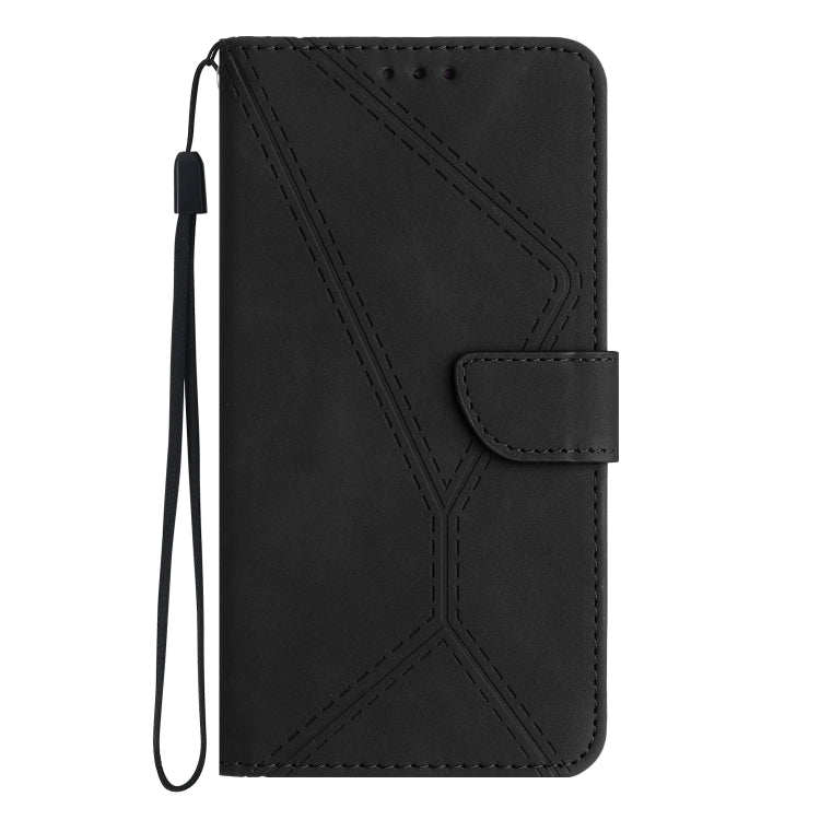For Xiaomi 13 Lite Stitching Embossed Leather Phone Case(Black)