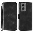 For Motorola Moto G Stylus 5G 2024 Line Pattern Skin Feel Leather Phone Case(Black) - Motorola Cases by PMC Jewellery | Online Shopping South Africa | PMC Jewellery | Buy Now Pay Later Mobicred