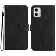 For Motorola Moto G 5G 2023 Stitching Embossed Leather Phone Case(Black) - free shipping - PMC TechLife - Order now!
