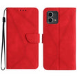 For Motorola Moto G Stylus 5G 2023 Stitching Embossed Leather Phone Case(Red) - free shipping - PMC TechLife - Order now!
