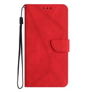 For Motorola Moto G Stylus 5G 2023 Stitching Embossed Leather Phone Case(Red)