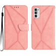 For Motorola Moto G52J Stitching Embossed Leather Phone Case(Pink) - free shipping - PMC TechLife - Order now!