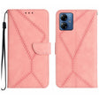 For Motorola Moto G54 Stitching Embossed Leather Phone Case(Pink) - free shipping - PMC TechLife - Order now!