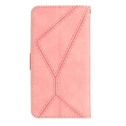 For Motorola Moto G54 Stitching Embossed Leather Phone Case(Pink)