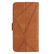 For Motorola Moto G54 Stitching Embossed Leather Phone Case(Brown)