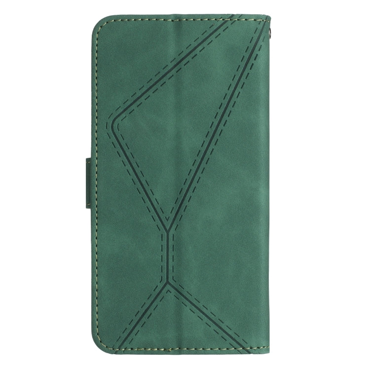 For Motorola Edge 40 Neo Stitching Embossed Leather Phone Case(Green)