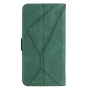 For Motorola Edge 40 Neo Stitching Embossed Leather Phone Case(Green)